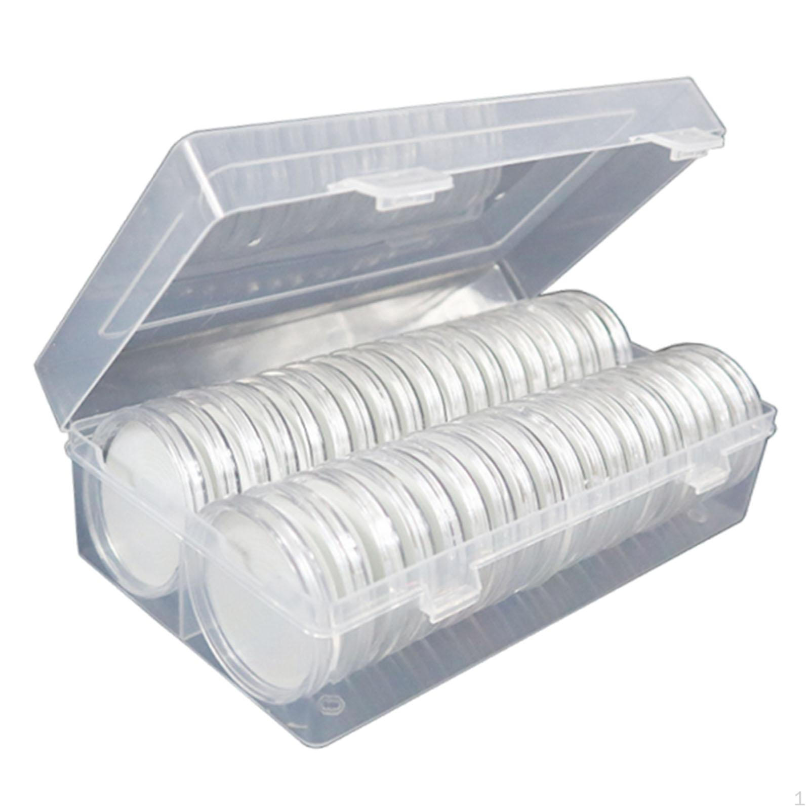 

Capsule Dollar Medal Holder Universal Medals Collection Supplies Transparent Capsules Storage