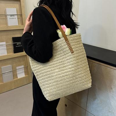 Large-capacity Fashionable Woven Bag Versatile Single-shoulder Bag for Women In Spring and SummerTote Bag