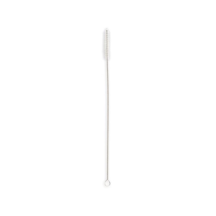 10 pailles réutilisables en inox - Kikkerland - Gris -