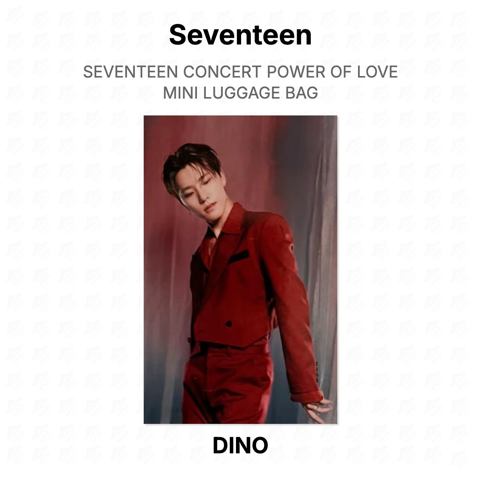 Seventeen CONCERT POWER OF LOVE MINI LUGGAGE BAG Official Photocard DINO