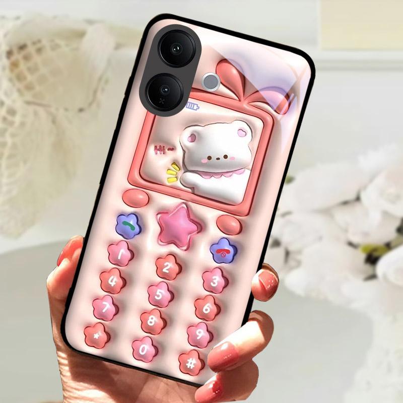 Hartowane Szklane Etui Na Telefon VIVO V60 Lite V60Lite Pokrowiec Fajne Malowany Wilk Lew Odporne Na Wstrząsy Etui Na Vivo V 60 Lite Obudowa Funda