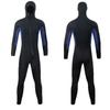 Mens Hooded 2mm 3mm Wetsuit Diving Surfing Snorkeling Winter Swimming Warm Full Body Suit