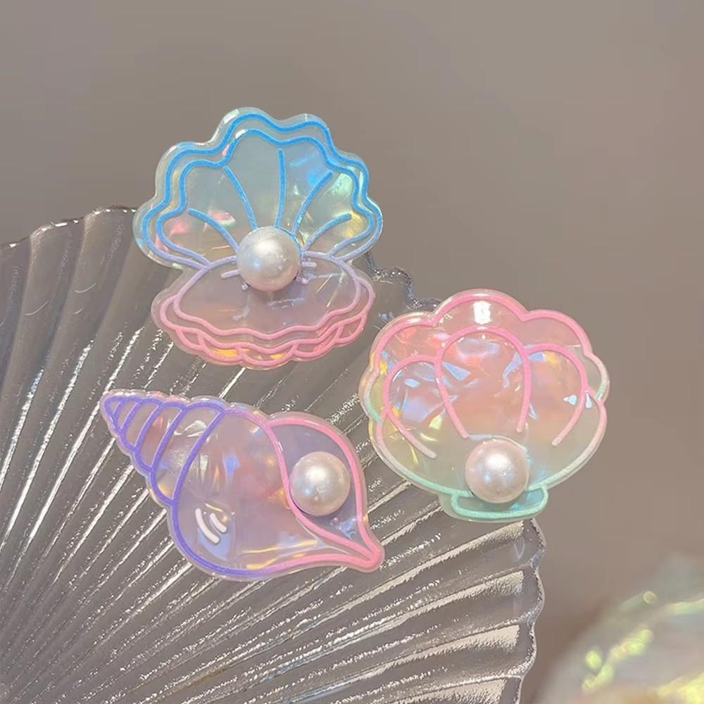 Colorful Sweet Cute Acrylic Ocean Style Starfish Shell Hair Clip for Women Girls Forehead Fringe Clip Fashion Summer Beach Gifts