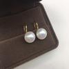 Trending on Xiaohongshu: Recommended Products*Elegant high-heeled silver hook earrings, fashionable Korean-style, with bright freshwater pearl