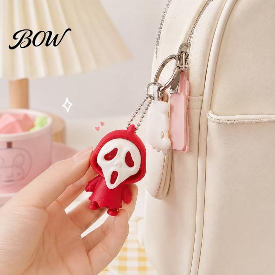 Decorative Skeleton Accessory Mini Screaming Keychain Pendant, 3D Printed Halloween Pendant Hanging Decor, Backpack Schoolbag Purse Bag Charm