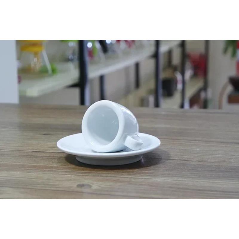 Espresso Cup Thickened Ceramic Cups White Coffee Cup with Spoon and Saucer Office Afternoon Tea Cups Milk Mug Tea Mug Drinkware
