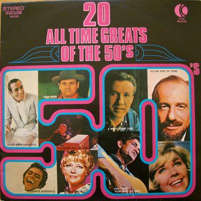 LP Record VARIOUS - 20 All Time Greats Of The 50's NE490 K-Tel 1972 UK Pop Used