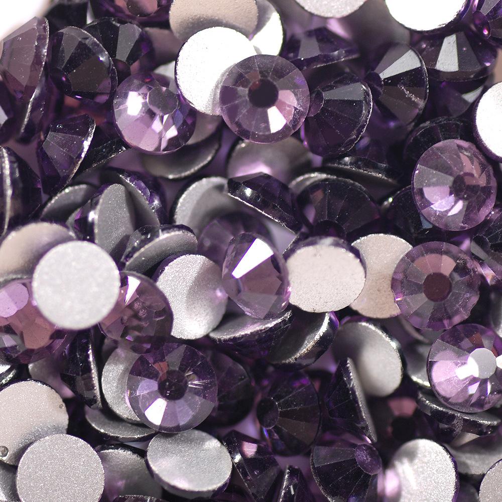Super Flash Crystal Colored Diamond Nail Glass Diamond, Guomao Flat Bottom A Diamond, Mobile Phone Case Diy Filling Accessories.