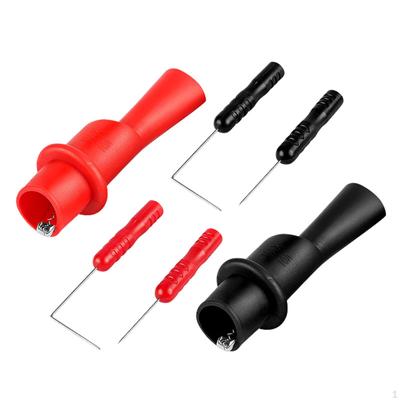 6x Alligator Clips Test Probe Pins Electrical Testing Multimeter Probes Multi-meter Tester Wire
