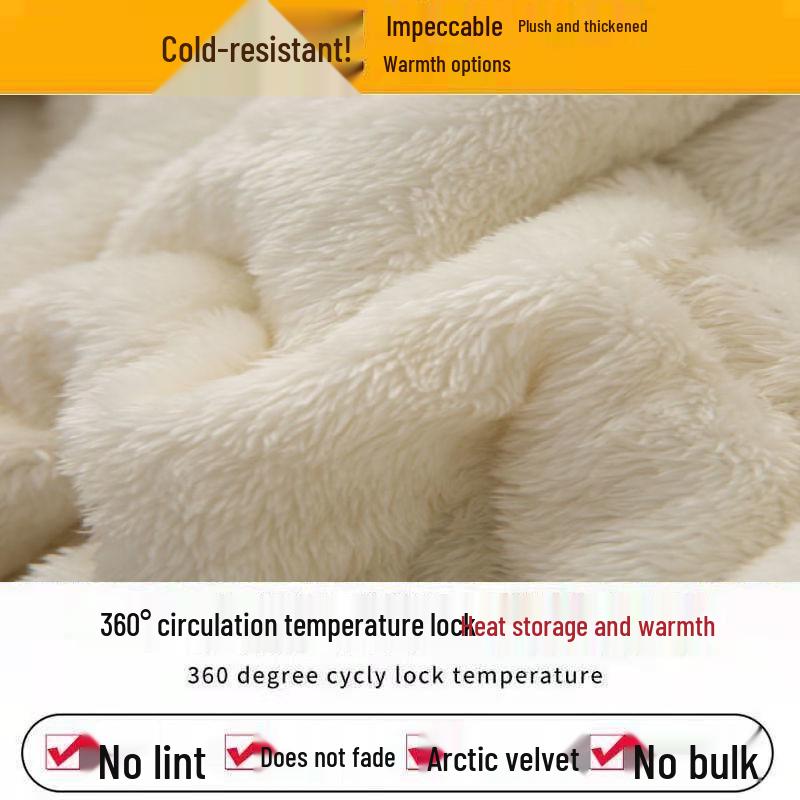 Women's Mid-Length Winter Cotton Coat with Genuine Fur Collar and Thick Velvet Padding