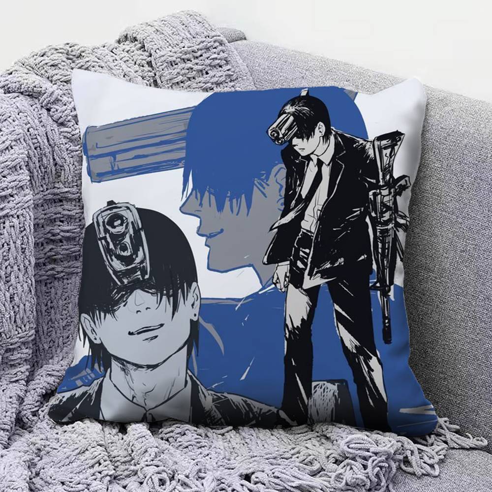 Hayakawa Aki Chainsaw Man Home Sofa Cushion Covers and Aecorative Custom Pillow Covers