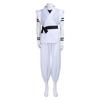 Traje Blanco de Kung Fu Con Pegatinas de Tatuaje Ryomen Sukuna Como Megumi Enfrentamiento Disfraz de Cosplay Juego Completo
