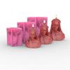 Mysterious Veil Female Candle Resin Molds DIY Table Ornaments Silicone Mold