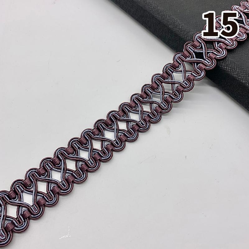 11,5–12 Meter Quastenbesatz, Spitzenband, 3 cm Breite, Spitzenbesatz, Fransen zum Nähen von Vorhängen, Heimpolstern, DIY-Zubehör