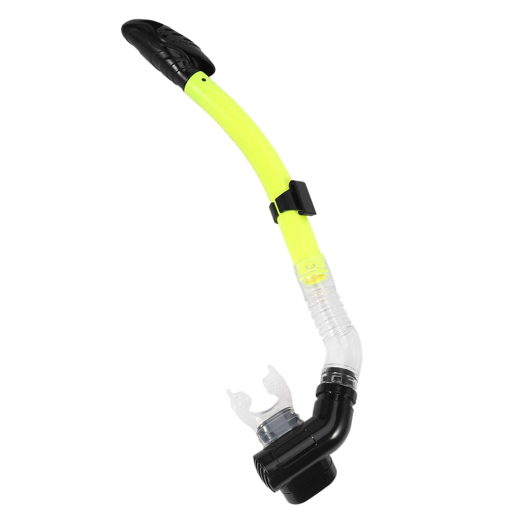 Classy-Silicone Snorkel Full Dry Mouth Swimming Snorkel Underwater Sports Diving Equipment жёлтый