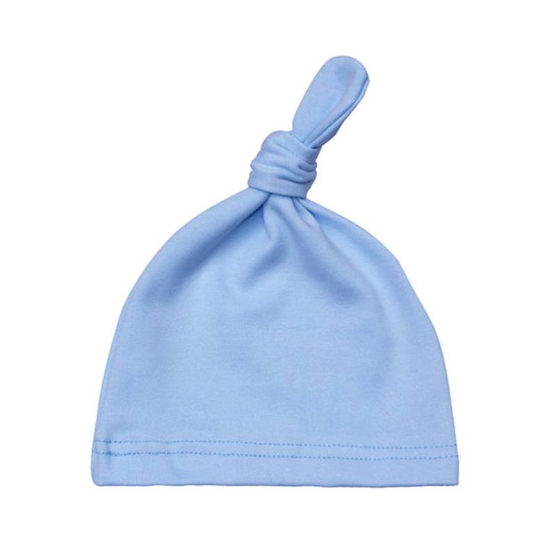 1Pc Baby Girls Soft Kids Gifts Fashion Newborn Headwear Handmade Cotton Clothing Decoration Caps Skin-friendly Knot Infant Hats