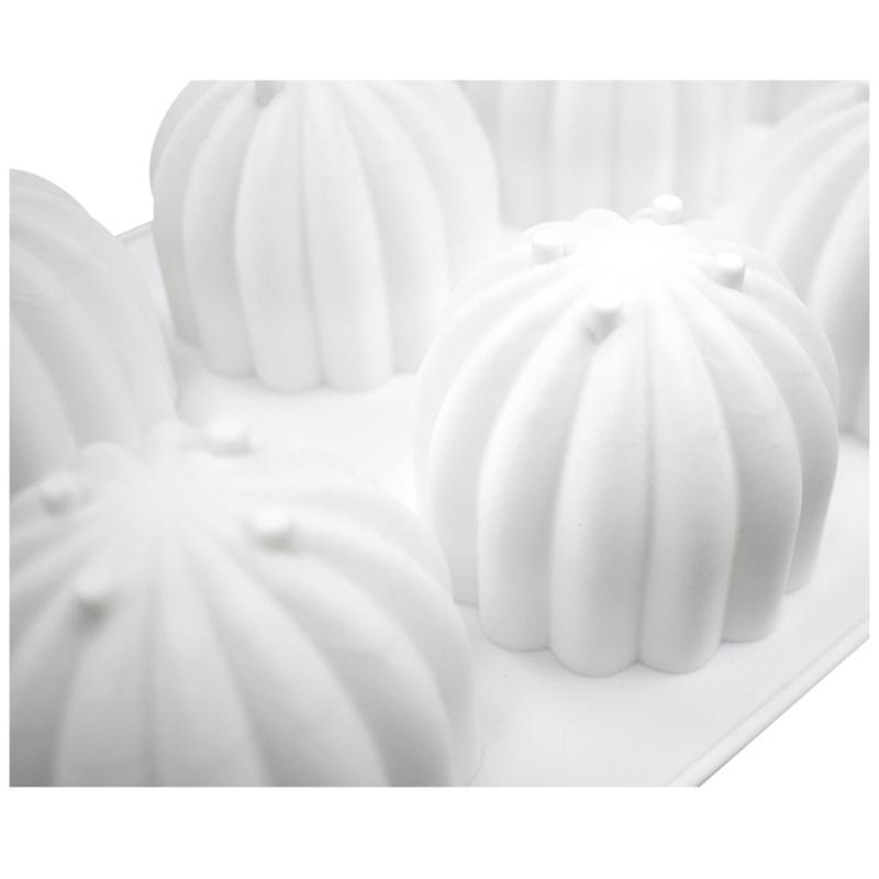 3D Cake-Decor Chocolate Mold 8-Cells Cactus-Ball Fondant Mold Cake-Topper Tools Candy Baking-Mold Easy to Clean