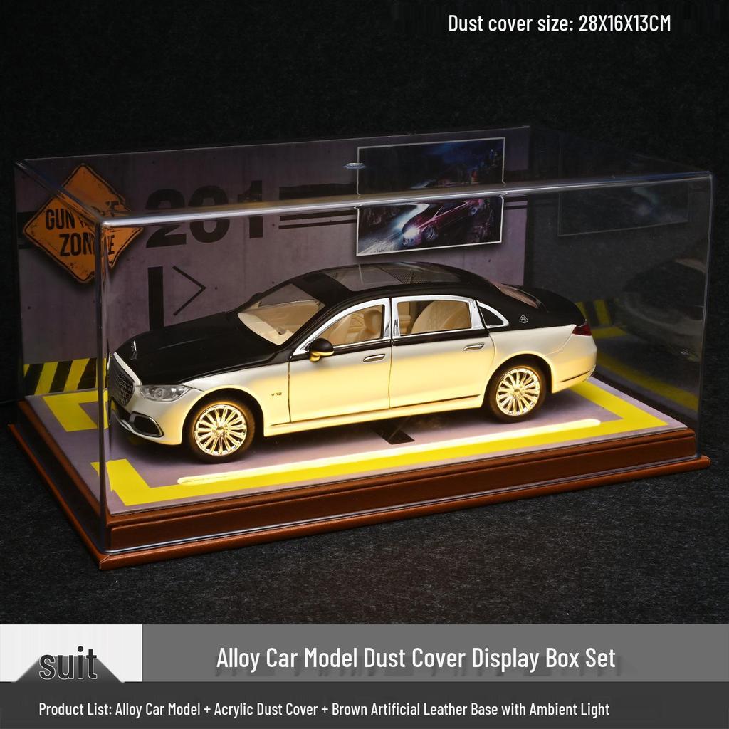 1:24 Maybach S680 Alloy Car Model with Lights - Home Decoration Toy Car