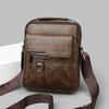New Messenger Bag Men's Shoulder Bag Retro Vertical Portable Business Men's Bag Casual Men's Leather Bag Satchel