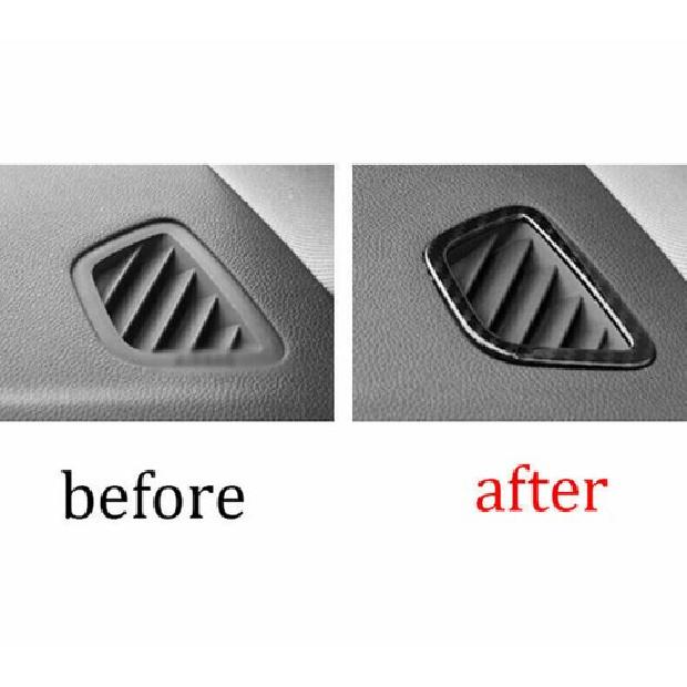 18-22ABS Cover Trim For BMW 5 Series G30 Dashboard Side Outlet Vent Carbon Fiber