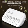 10 Soothing Nature Sounds Mini Sleep Sound Machine Portable Mini Sleep Sound Machine, Noise Cancelling With Breathing Light
