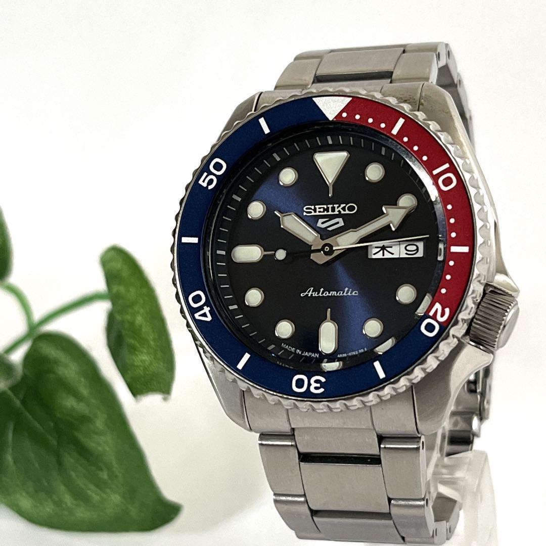 

[USED] Seiko Watch SEIKO5 Sports Diver s Watch with See-Through Back, Silver