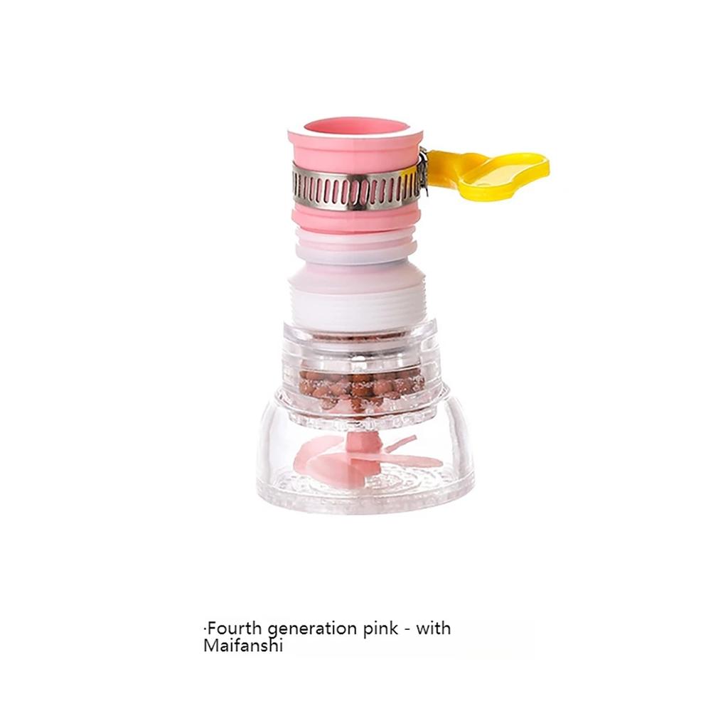 Faucet Water Filter 360 ° Rotating Telescopic Kitchen Faucet Showerhead Nozzle Splash Proof Household Water-saving Device