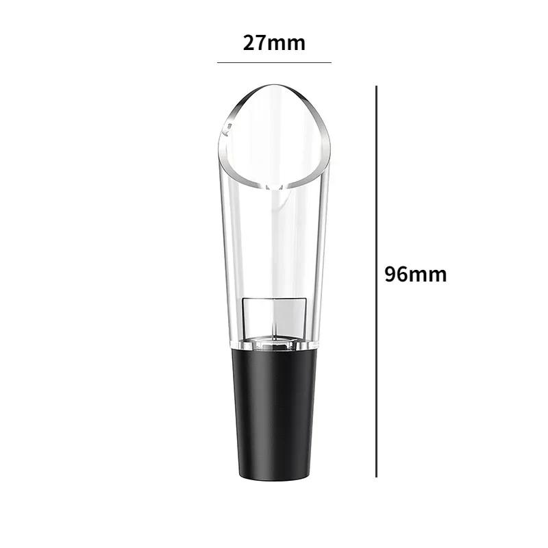 Decantor Aerator Vin Roșu Decantor Aerator Gura de Turnare Aerator Vin Instrument de Turnare Pompă Filtru Portabil Accesorii Vin 1 Buc.