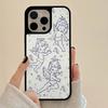 Süßer kleiner Engel geeignet für iPhone17promax Handyhülle 15 süß 14 große Löcher 16 matt PC13 Hartschale