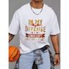White T-Shirt In My Defense I Was Left Unsupervised Graphic Print Casual Wear for Men and Women Everyday Streetwear Style