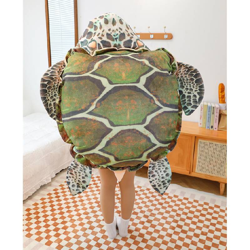 Turtle Funny Simulation Shell Plush Toy Can Wear Doll Sleeping Gift Clothes