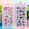 4pcs Cute Acrylic My Melody Cinnamoroll Kuromi 3D Relief Stickers Kawaii Sanrio Cartoon Decals Decoration Sticker Toys Gifts