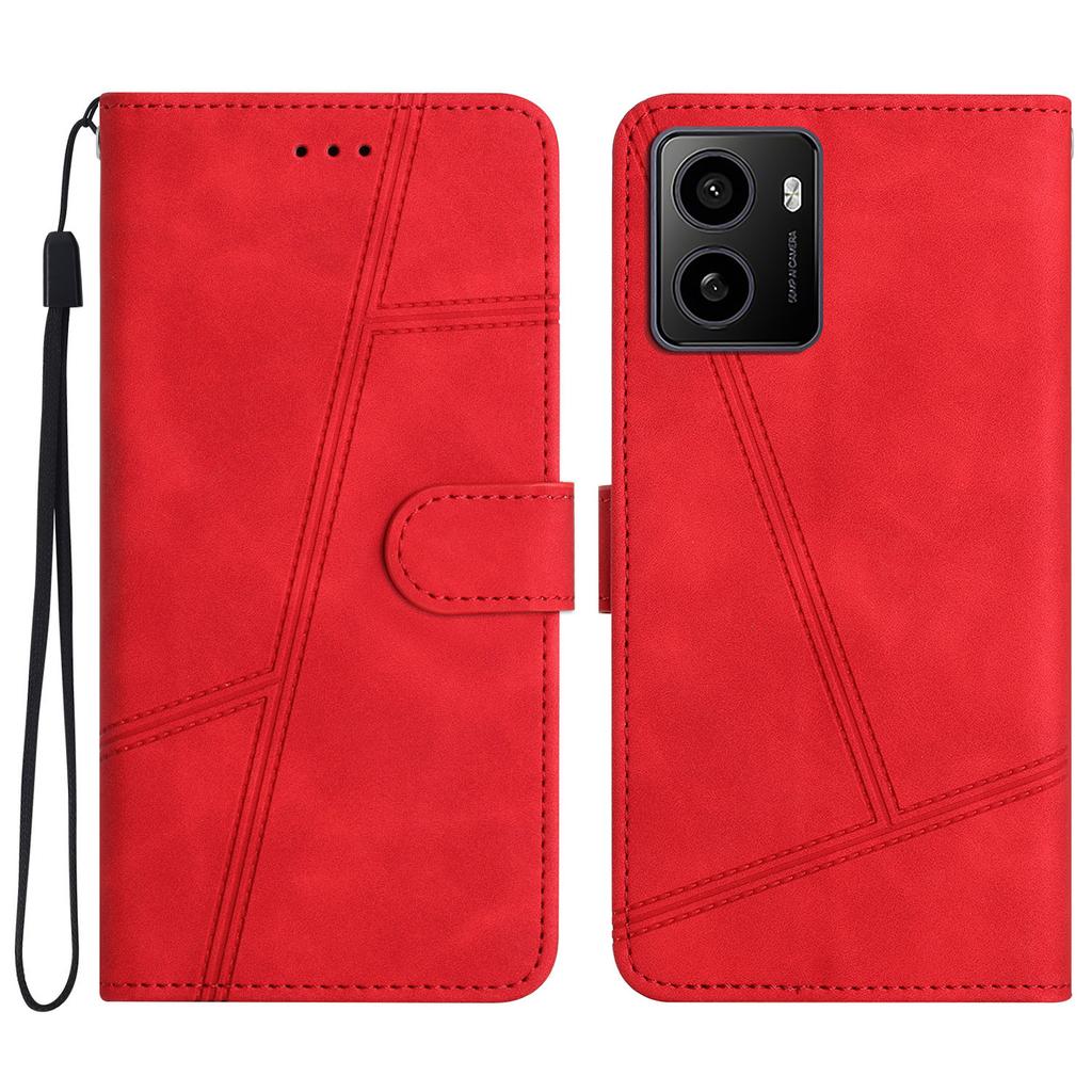For HMD Pulse/Pulse+ Case Flip Leather Retro Phone Cover Lines Imprinted