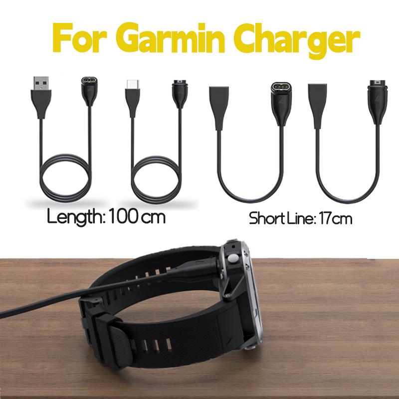 1pc Garmin Watch Type C Data Cable Charger Suitable For Venu2/Venusq2/3/3s Fenix 5/6/7 Vivoactive 4/4s/3 Fast Charging