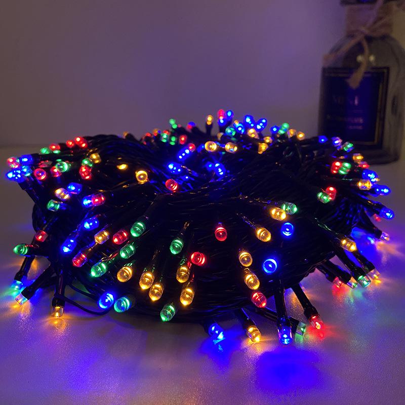 LED Solar Starry Fairy String Lights, Waterproof Outdoor Holiday Decoration Flashing Lights