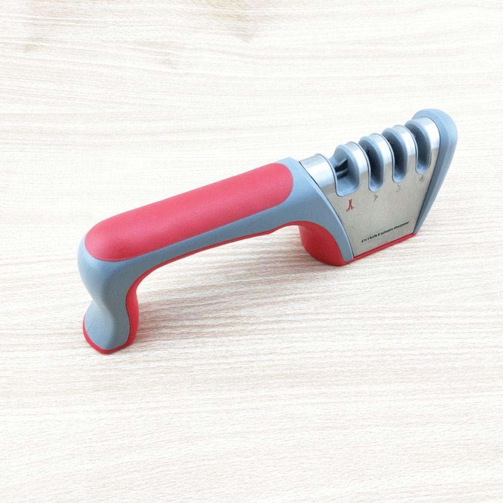 Professional Sharpening Stone Stainless Steel Knives Whetstone Scissors Sharpener  Knives красный