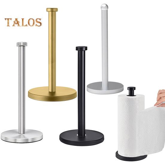 Porta Rotolo di Carta da Cucina da Banco con Base Ponderata Antiscivolo Resistente alla Ruggine e alla Corrosione Acciaio Inossidabile Porta Rotolo di Carta da Cucina