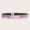 Adjust Belt with Heart&Wing Buckle for Girl Full Sequins Belt for Jeans Cowgirl