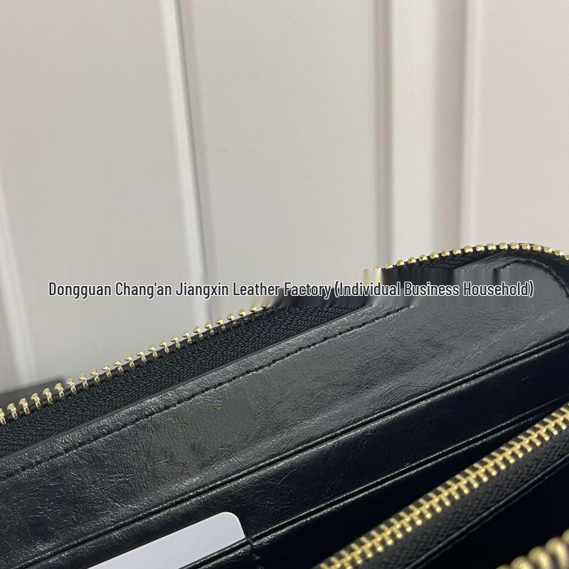 Prada 25 Unisex Läderkuvertväska: Stor kapacitet, Flerkortsplatser, Handväska Plånbok av Hög Kvalitet