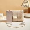 Crossbody Bag for Women Chain Strap Summer Beach Straw Flap Handbag Stylish Accessory Shoulder Bag for Day-to-Night Outfits