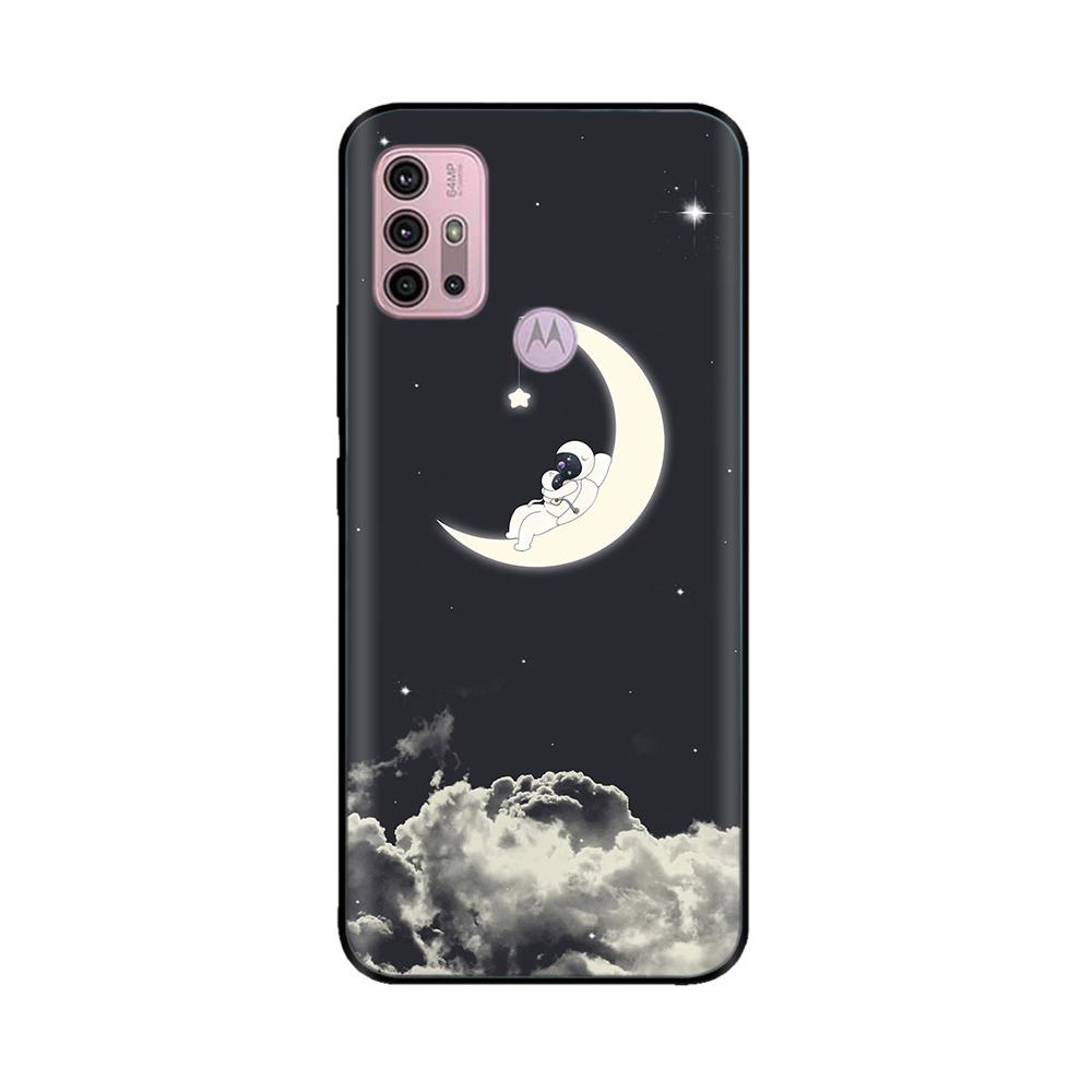 For Motorola Moto G20 Case XT2128-1 XT2128-2 Cover Cute Cartoon Painted Soft Silicone Phone Case For Moto G10 G30 G20 G60 Capa