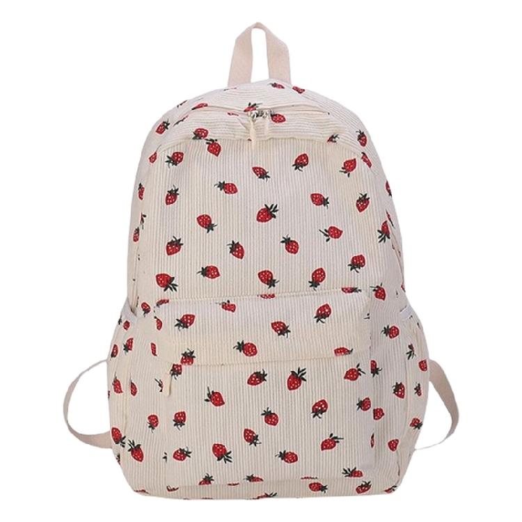 Travel Backpack for Woman Laptop Backpack Student School Backpack Strawberry Backpack Fashion Laptop Backpack