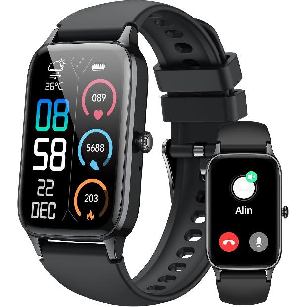 Smart Watch for Men Women, 1.57" Smartwatch (Answer/Make Call) , Fitness Tracker with 110+ Sport Modes, Heart Rate/Sleep Monitor, IP68 Waterproof,