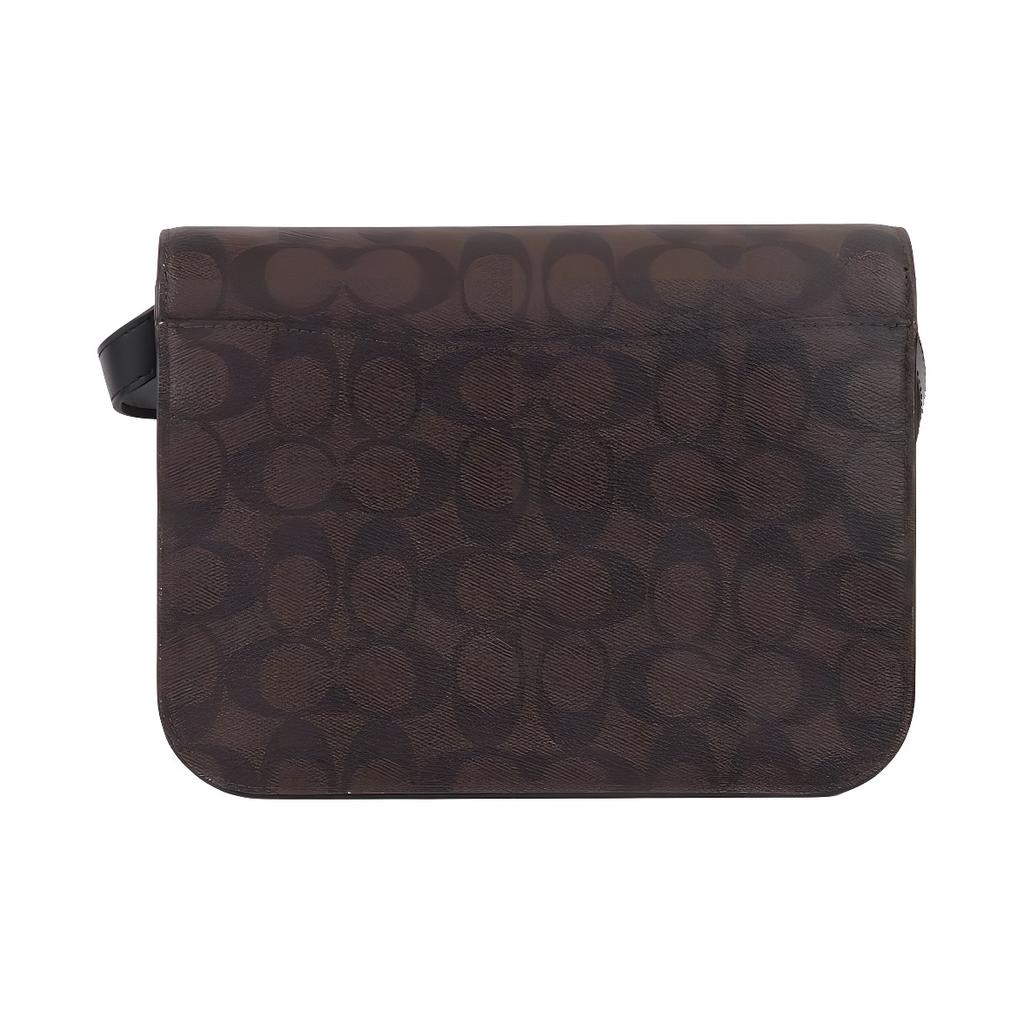 Coach Brynn 25 Classic Monogram Flap Coated Canvas And Leather Shoulder Bag Women shoulder bag Brown C5633-IMAA8