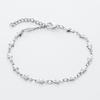 Fashion Stainless Steel Peach Heart Heart-shaped Chain Bracelets for Women Cross Personalized Extension Chain Adjustable Jewelry