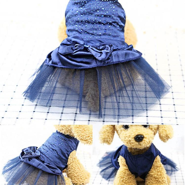 Spring Summer Dog Cat Clothes Skirts Pet Supplies Hot Diamond Love Skirts