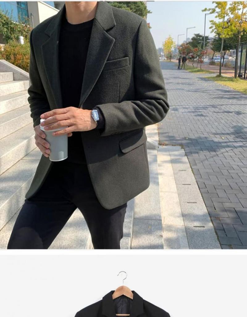 2024 Autumn Men's Trendy Casual Loose Suit Jacket