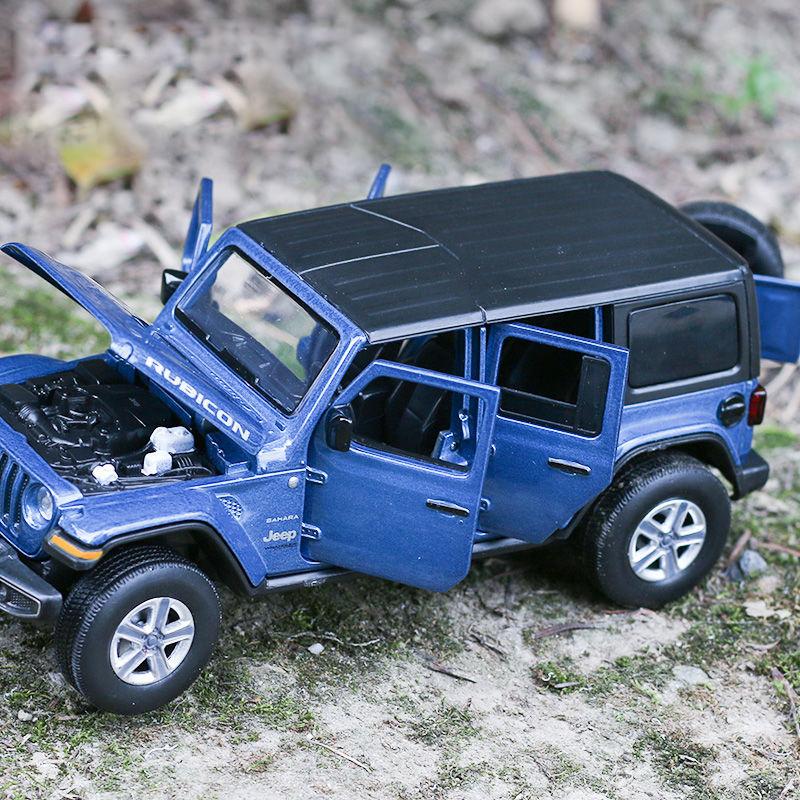New 1:32 JEEPS Sahara Wrangler Simulation Toy Vehicles Model Sound and light Shock Absorbers Alloy Children Toys Collection Gift ALS1