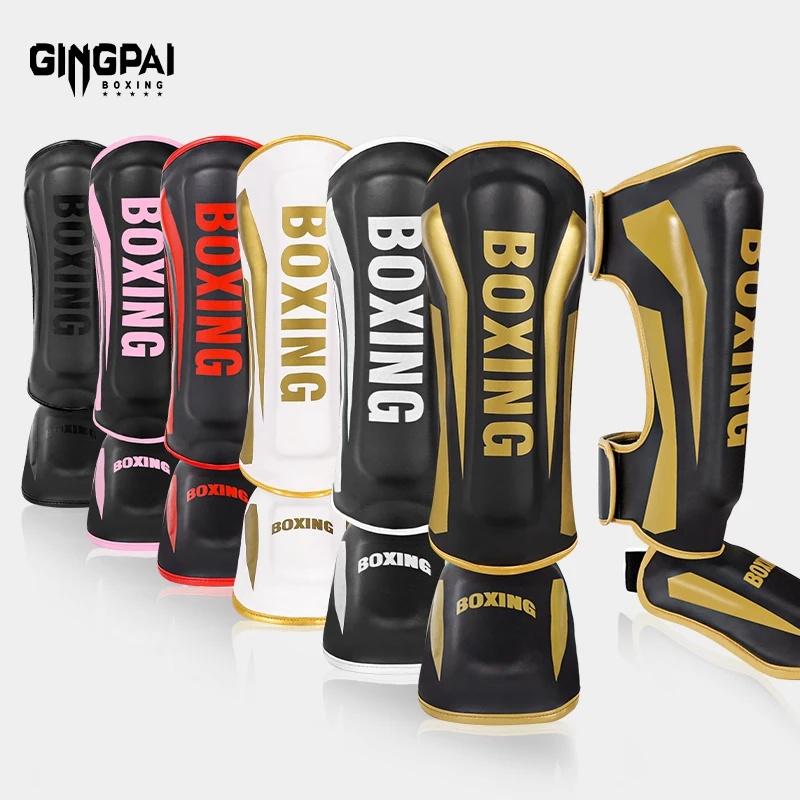 Parastinchi MMA Kick Boxing Professionali per Adulti e Bambini Leggeri Chiusura a Doppio Anello Colore e Logo Personalizzabili