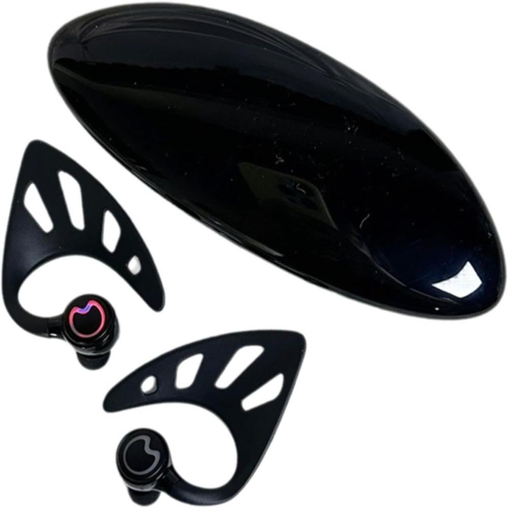 

Наушники-вкладыши в форме эльфийских ушей с сенсорным управлением отпечатком пальца, шумоподавлением, беспроводные новые гарнитуры для фитнеса чёрный